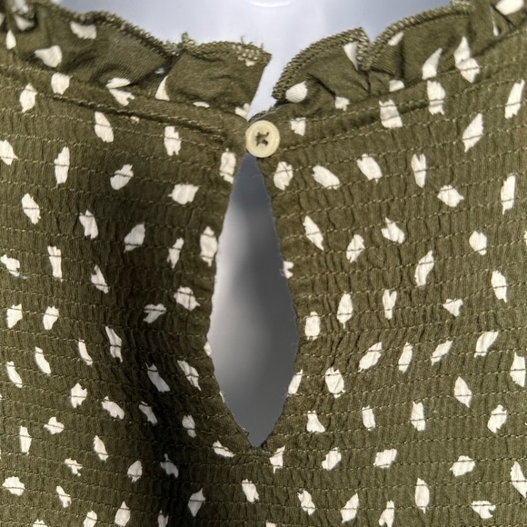 LOFT Green Boxy Blouse with Peter Pan Collar(822) - Picture 7 of 10